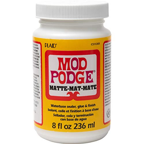 Mod Podge Matte Sealer Glue Finish All in One Craft Solution Quick Dry Easy Clean for Wood Paper Fabric More Non Toxic