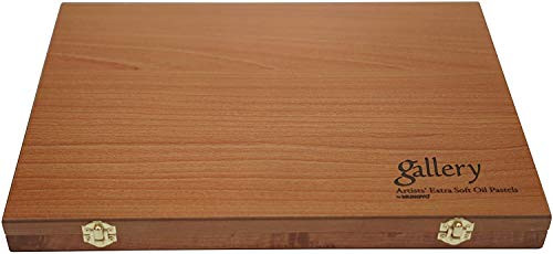 MUNGYO Gallery Professional 72 Color Soft Oil Pastel Set Superior Blendability Elegant Wooden Case