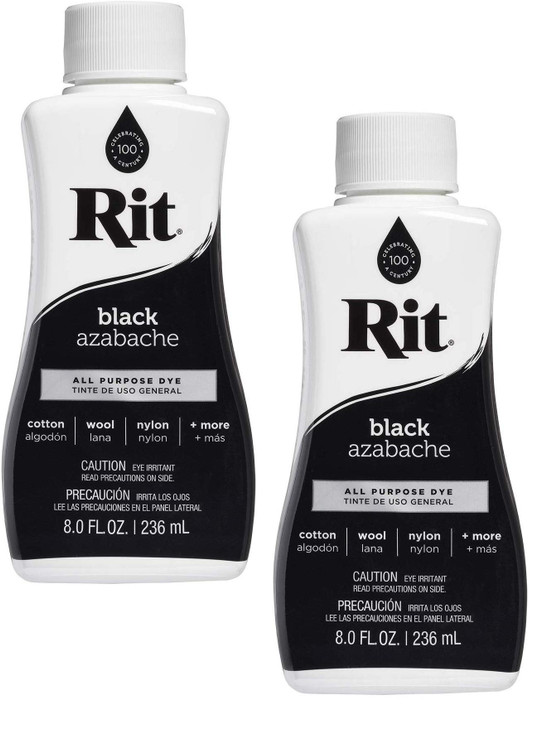 Rit All Purpose Liquid Dye 8 Ounce Black 2 Pack