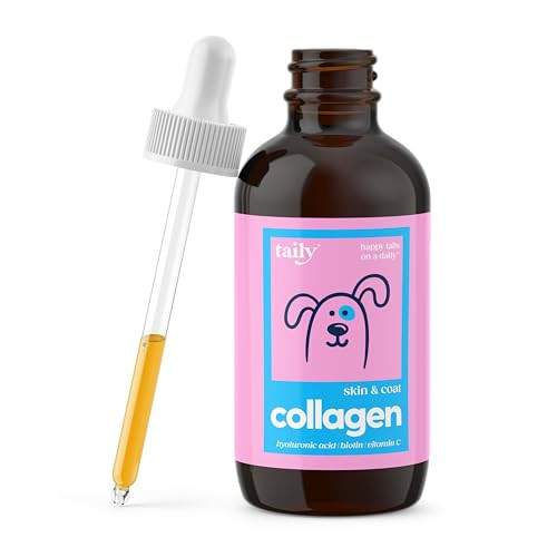 Skin and Coat Supplement for Dogs Cats Taily Liquid Collagen for Dogs Itch Relief for Dogs with Allergies with Grass