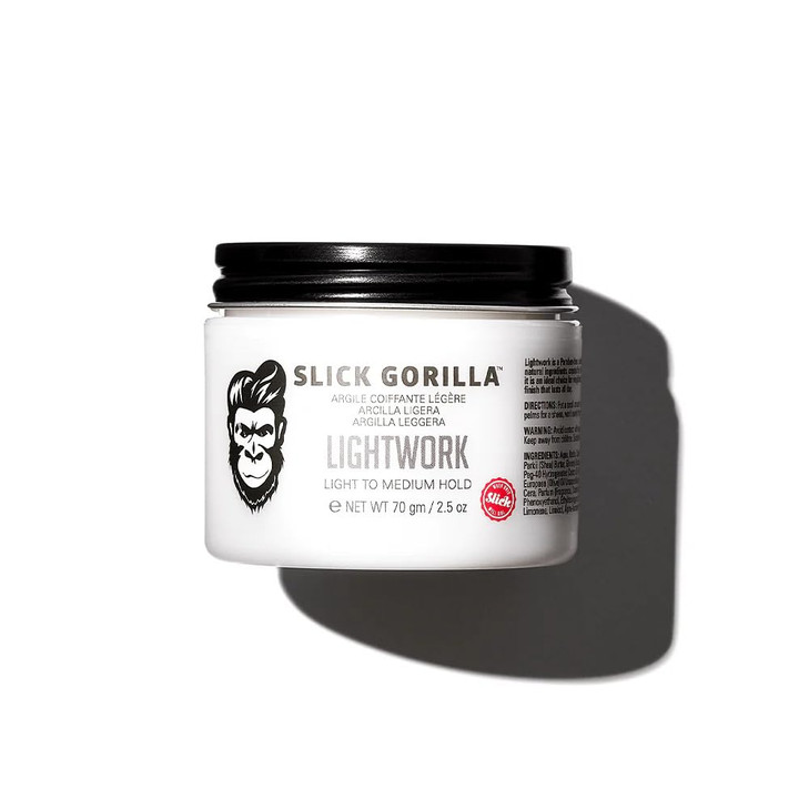 Slick Gorilla Lightwork Matte Hair Clay for Men Flexible Hold 2 5 oz
