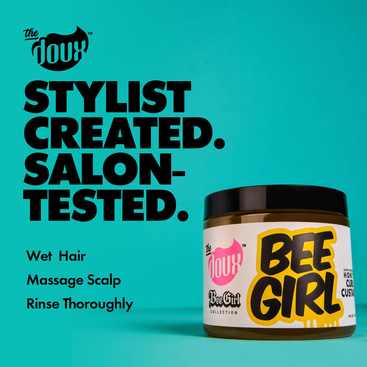 The Doux BEE GIRL Honey Custard Curl Defining Cream Styling Gel 8 oz