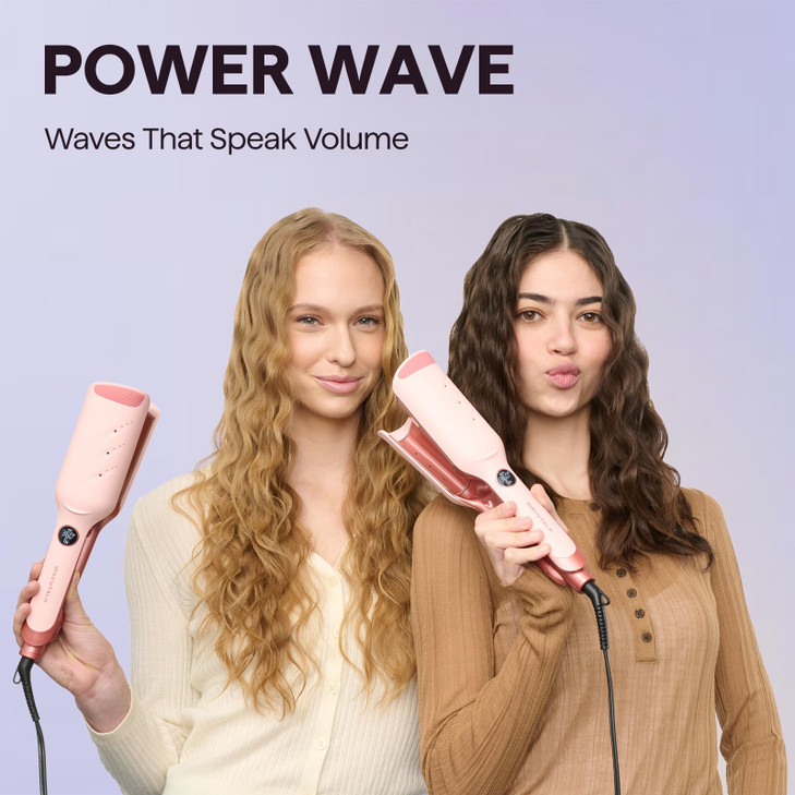 Wavytalk Power Wave Hair Crimper Ionic Hair Waver for Less Heat Damage