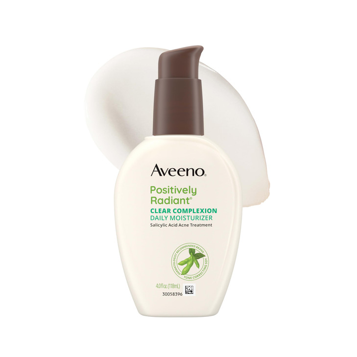Aveeno Positively Radiant Clear Complexion Acne Face Moisturizer, 4 fl. oz