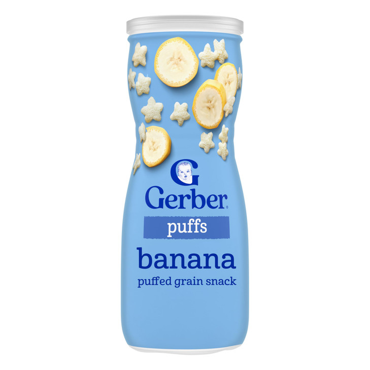 Gerber Stage 3 Banana Puffs, 1.48 Oz, 6 Pack