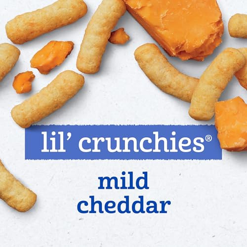 Gerber Stage 3 Mild Cheddar Lil Crunchies Snack, 1.48 Oz, 6 Pack