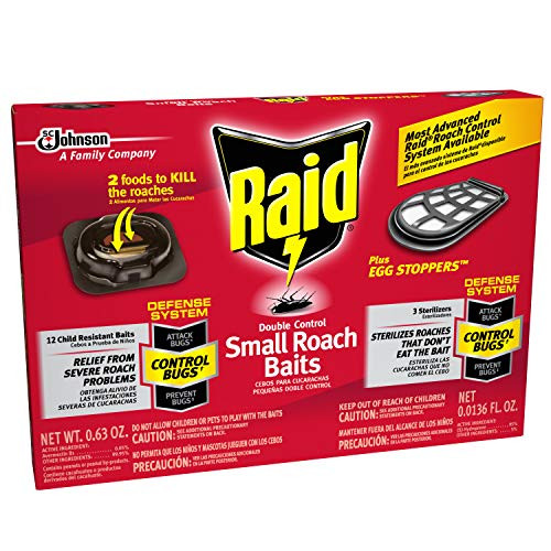 Raid Double Control Small Roach Baits Plus Egg Stopper 12 Count Pack of 1