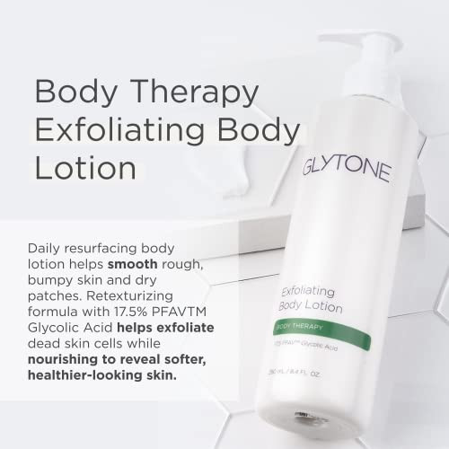 Glytone Exfoliating Body Lotion for Dry Skin, 17.5 PFAV Glycolic Acid Moisturizing Lotion, Reduce Keratosis Pilaris