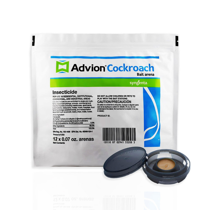 Syngenta A20378A Advion Cockroach Bait Arena Insecticide, 60Count Bag