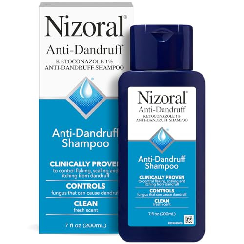 Nizoral Anti-Dandruff Shampoo with 1 Ketoconazole, Fresh Scent, 7 Fl Oz