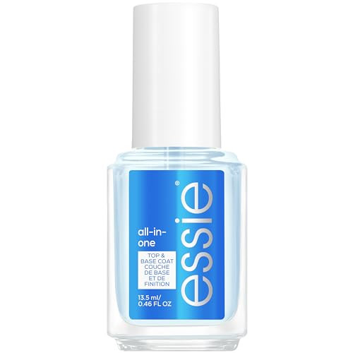 essie All-In-One Base Coat + Top Coat + Strengthener Nail Polish, 0.46 Ounces Packaging May Vary