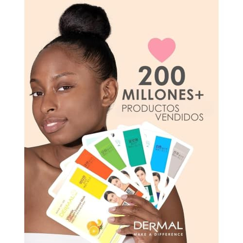 DERMAL 16 Collagen Korean Essence Sheet Mask Variety Pack, Aloe Cica & More