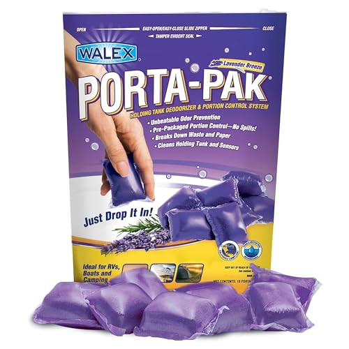 Walex Porta-Pak RV Toilet Treatment Drop-Ins - Lavender Breeze, 10-Pack