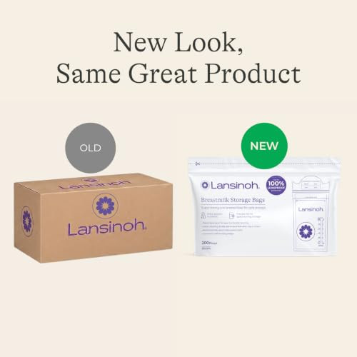 Lansinoh Breastmilk Storage Bags, 6 Ounce, 200 Count