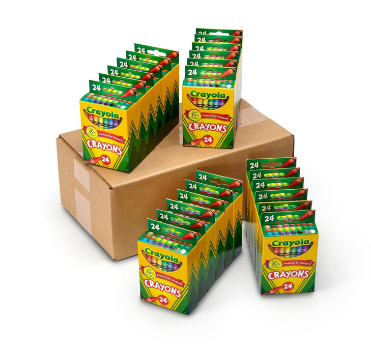 Crayola Crayons Bulk 24 Packs, Teacher Classroom Must Haves & Essentials