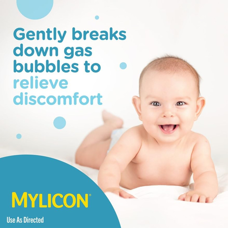 MYLICON Gas Relief Drops for Infants and Babies, Dye Free Formula, 1 Fl Oz.