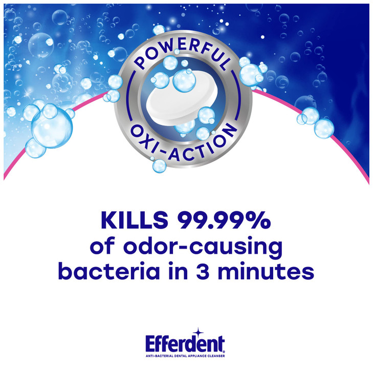 Efferdent Denture Cleaner Tablets, Complete Clean, 126 Count