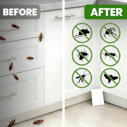 Pest Block Pouches for Silverfish, Spiders, Roaches, Ants, and Rodents