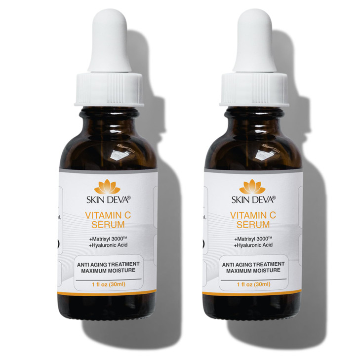 Skin Deva Vitamin C Face Serum, with Hyaluronic Acid, Matrixyl 3000, Anti Aging Serum, Anti Wrinkle Facial Serum -