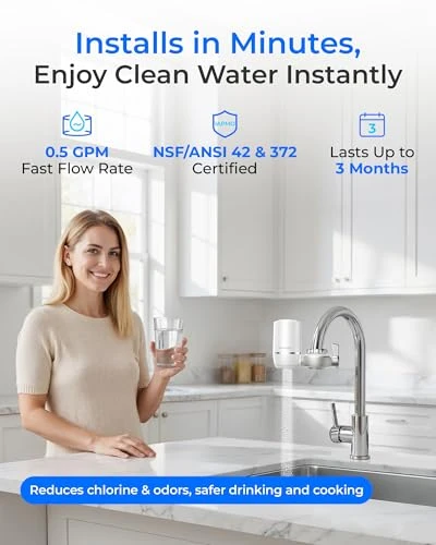 Waterdrop FC-01 Water Filter for Sink Faucet, 320 Gallons