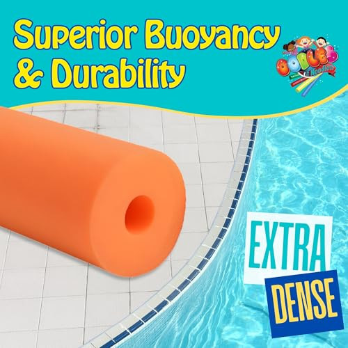 Oodles of Noodles Deluxe Rainbow Pool Noodles Foam - Pack of 5