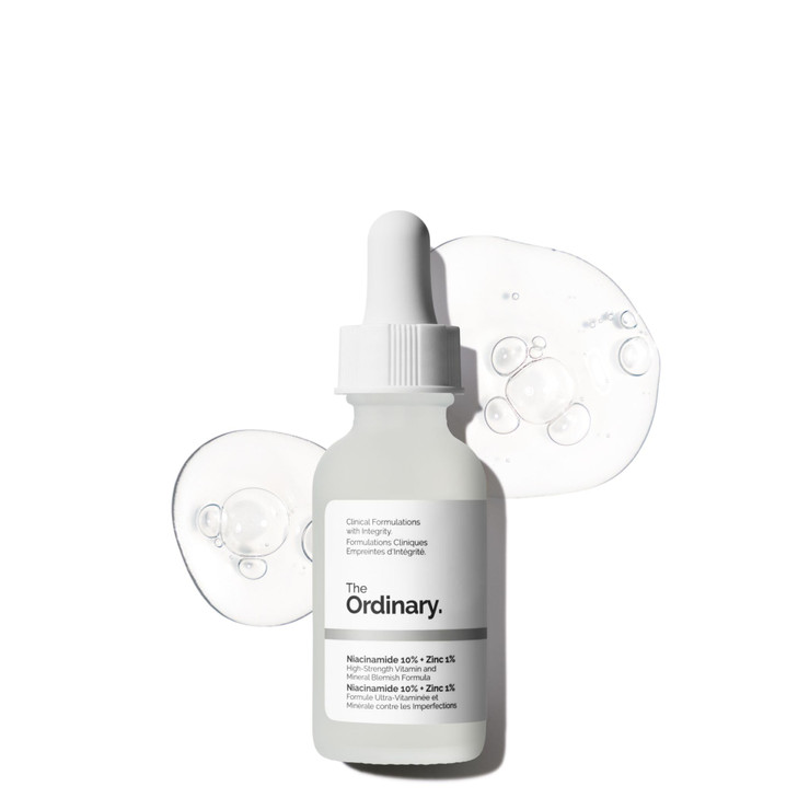 The Ordinary Niacinamide 10 + Zinc 1, Smoothing Serum for Blemish-Prone Skin, 1 Fl Oz