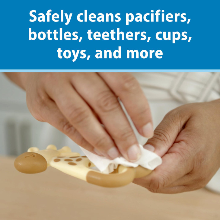 Dr. Browns Bottle and Pacifier Healthy Wipes, Safely Clean Bottles, Baby Items, and Feeding Essentials, Hypoallergenic,
