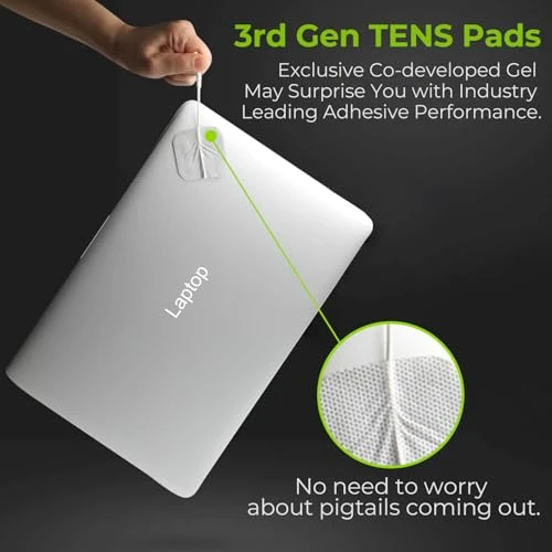 AUVON TENS Unit Pads Electrode Patches 20 Pcs, Upgraded Self-Stick, 2x2