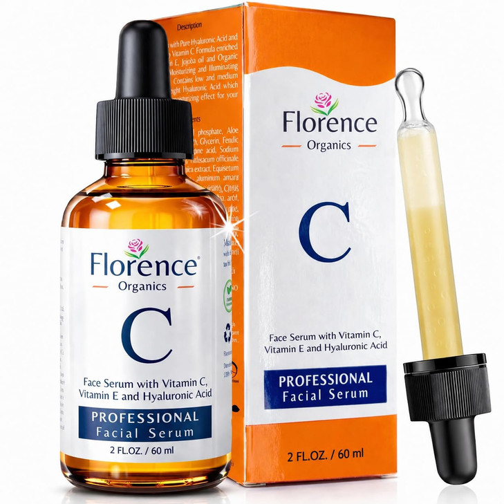 Vitamin C Serum For Face Anti Aging Face Serum with Vitamin C, Hyaluronic Acid, Vitamin E. Brightening Formula. Improve