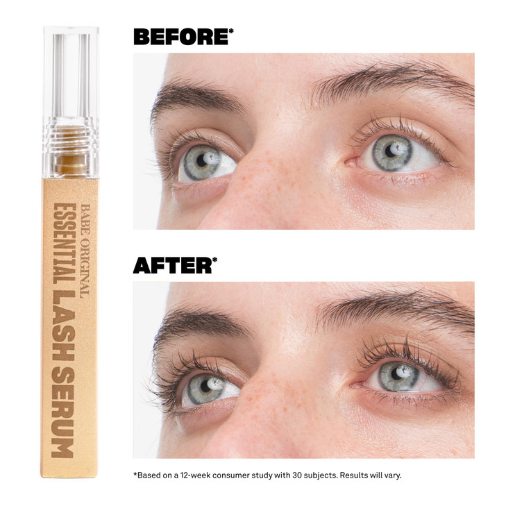 Babe Original Essential Lash Serum for Longer-Looking Lashes, 1mL