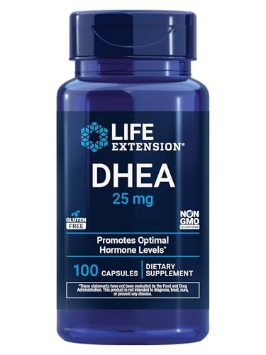 Life Extension DHEA 25 mg  Supplement for Hormone Balance, Immune Support, Sexual Health, Bone & Cardiovascular Health and Anti-Aging and Mood Suppo