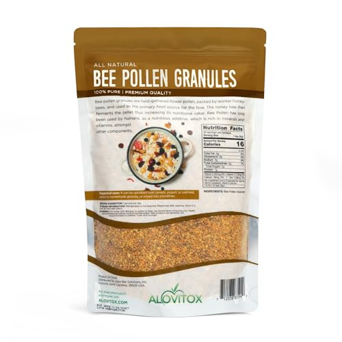 Alovitox Bee Pollen Granules 100 Pure, Antioxidant-Dense, Immune Support