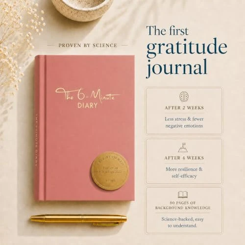 6-Minute Diary 3-Million-User Gratitude Journal for Women & Men with Prompts Guided Self Care Book Based on Positive