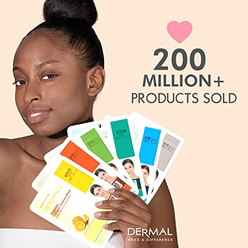 DERMAL 32 Collagen Korean Essence Sheet Mask Variety Pack, A+B Set