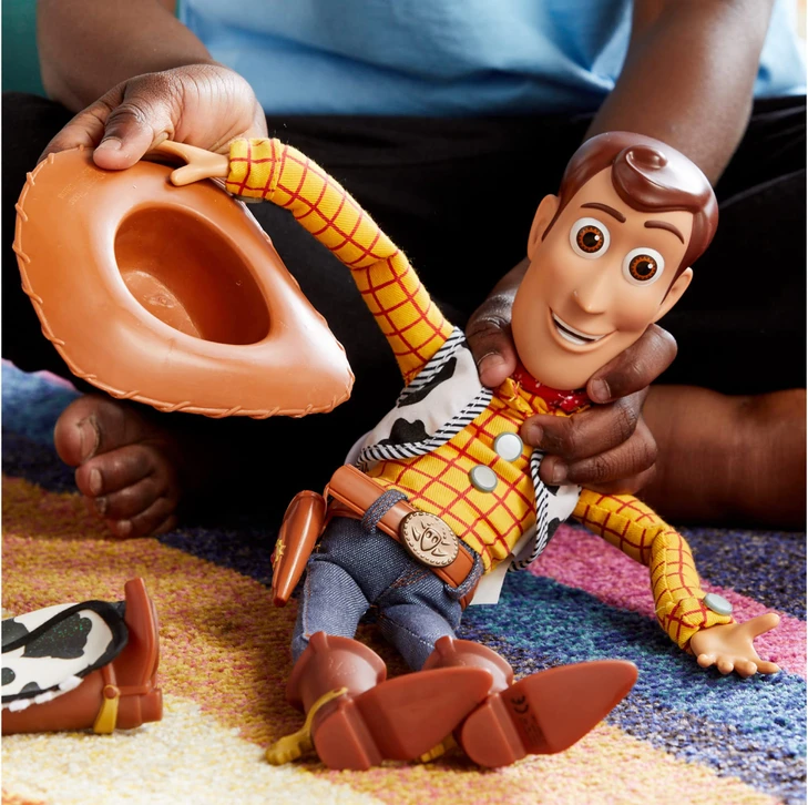 Disney Store Official Sheriff Woody Talking Action Figure from Toy Story, Features Sounds and Phrases from the Movies,