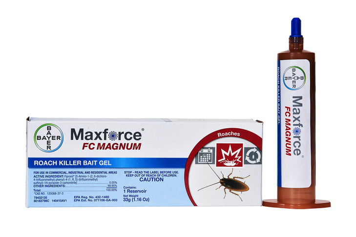 Bayer Environmental Science Maxforce FC Magnum Roach Gel - 1 Tube 33 Gram - Plunger Included