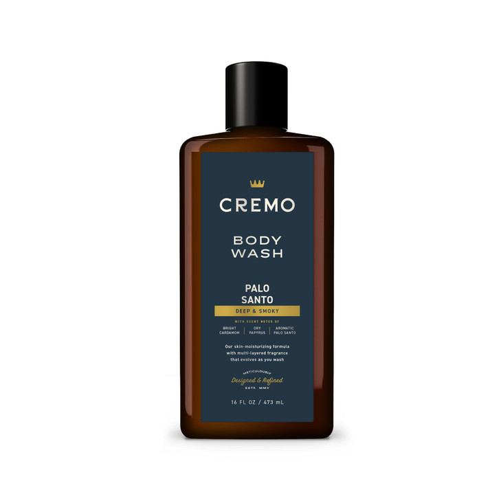 Cremo Body Wash for Men, Palo Santo, 16 Fl Oz