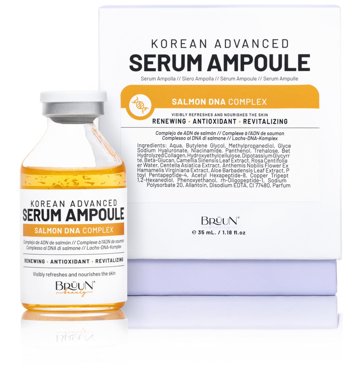 BRUUN SD - Control Salmon DNA Ampoule - Micro Needling Korean Serum Booster for Face and Body to Use with and without