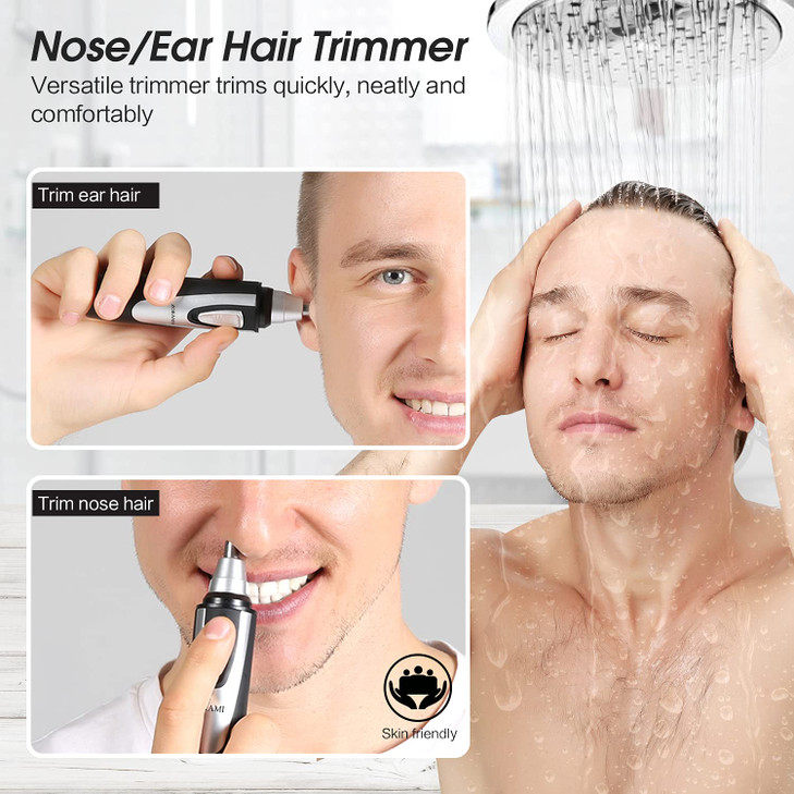 Ear and Nose Hair Trimmer Clipper - 2026 Professional Painless Eyebrow & Facial Hair Trimmer for Men