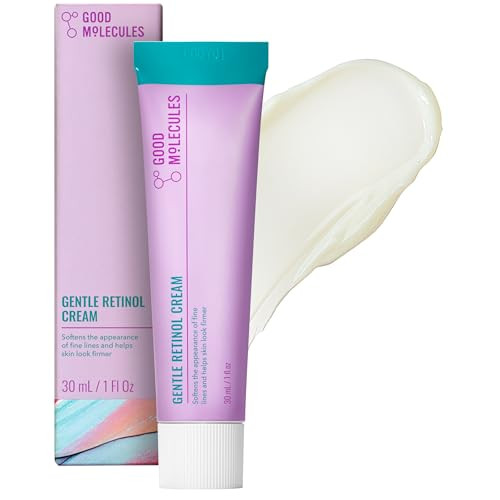 Good Molecules Gentle Retinol Cream, Retinol Night Cream for Face, 1 fl oz