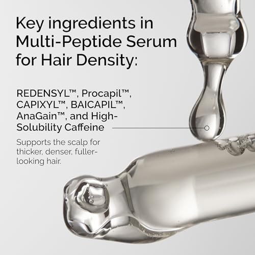 The Ordinary Multi-Peptide Serum for Hair Density, Peptide-Powered Formula for Thicker, Fuller Looking Hair, 2 Fl Oz