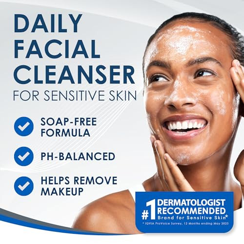 Vanicream Gentle Facial Cleaner, pH-Balanced Face Wash, 2.5 Fl Oz