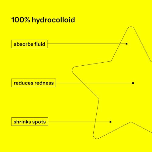 Starface Hydro-Star Yellow Compact + Hydrocolloid Star Pimple Patch, 32 ct