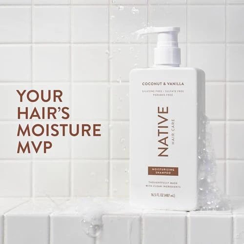 Native Coconut & Vanilla Shampoo and Conditioner Contain Naturally Derived Ingredients All Hair Types, Color & Treated,