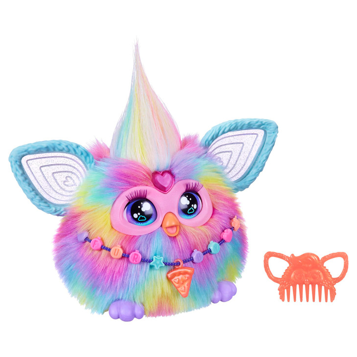 Furby Tie Dye, 15 Fashion Accessories, Interactive Plush Toys for 6 Year Old Girls & Boys & Up, Voice Activated