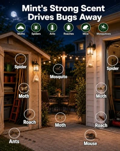 Pest Control Balls, Moth Balls for Outdoor Use, Rodent Deterrent, 8 Balls