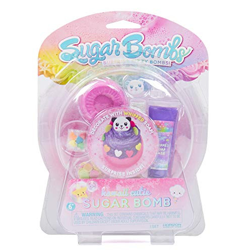 Sugar Bombs by Horizon Group USA, Design & Decorate Your Own Kawaii Themed Fizzing Bomb. Fizz in Bowl to Revel Hidden Surprise Gift. Embellish with G