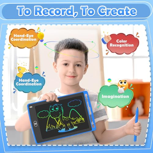 4 Pack LCD Writing Tablet for Kids, 8.5 Inch Colorful Doodle Board Drawing Tablet, Educational Learning Toys Birthday