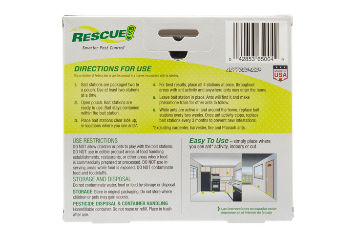 RESCUE Ant Baits - 2 Pack - 8 Bait Stations