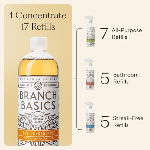 Branch Basics Surface Cleaning Kit 33.8 oz Concentrate, Refillable Bottles